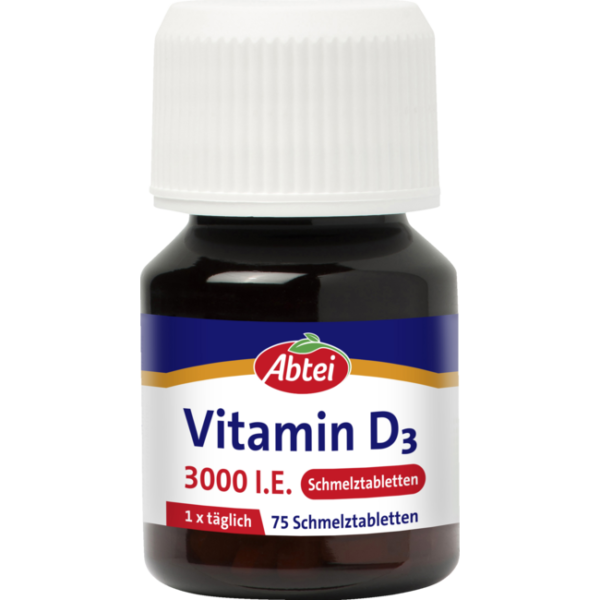 Abtei Vitamin D3 3000 I.E. Smelttabletten 75st - Image 5